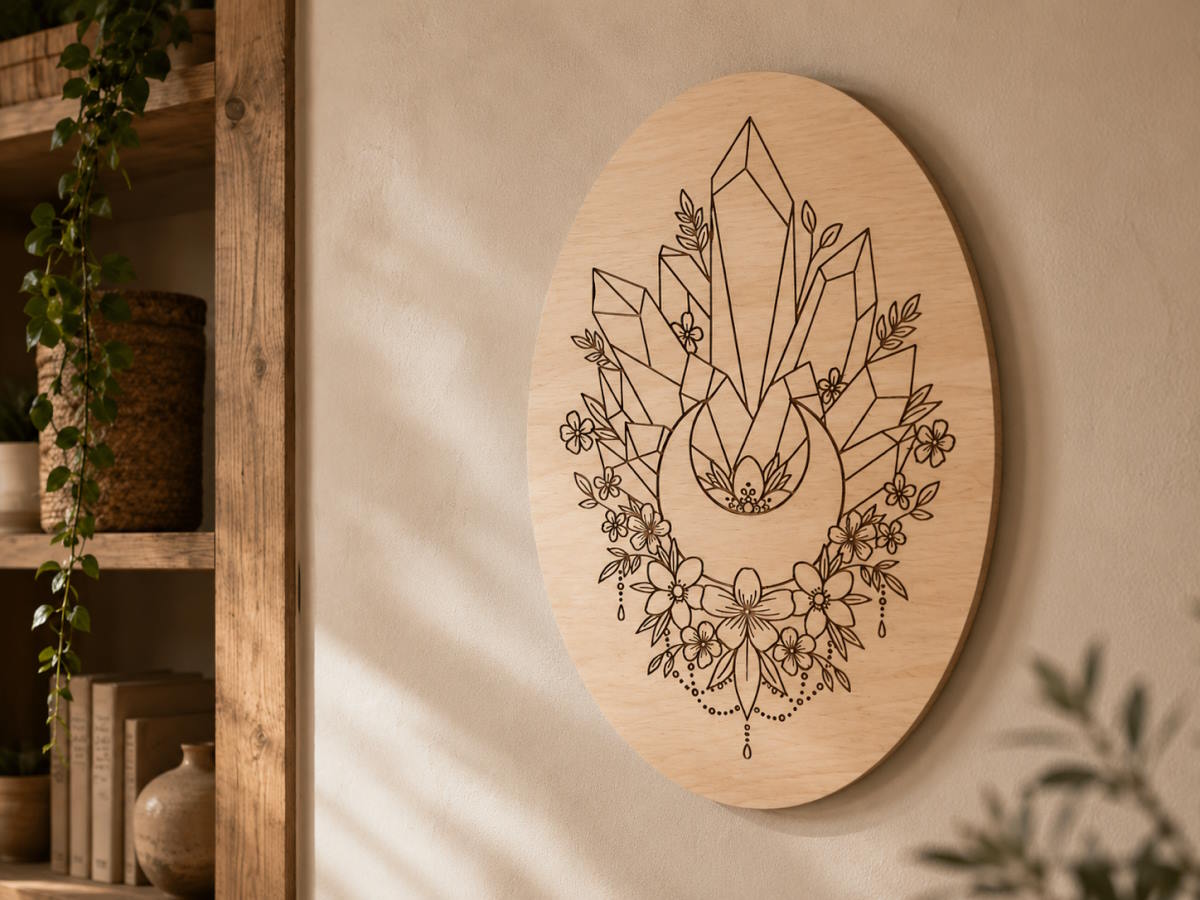 Retablo Grabado Luna Mística